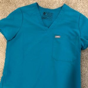 Figs turquoise scrubs XS